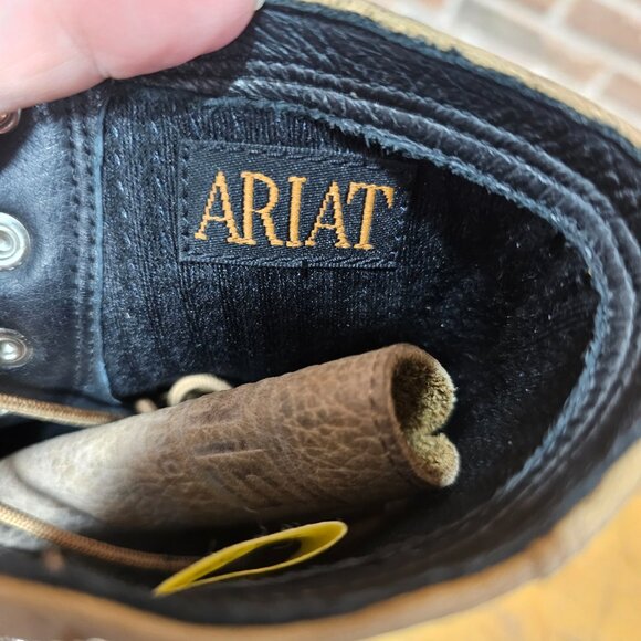 Ariat Lace Up Roper Ankle Boots Size 8 - Picture 8 of 8